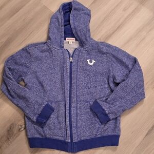 True Religions Purple Heather Zip Hoodie